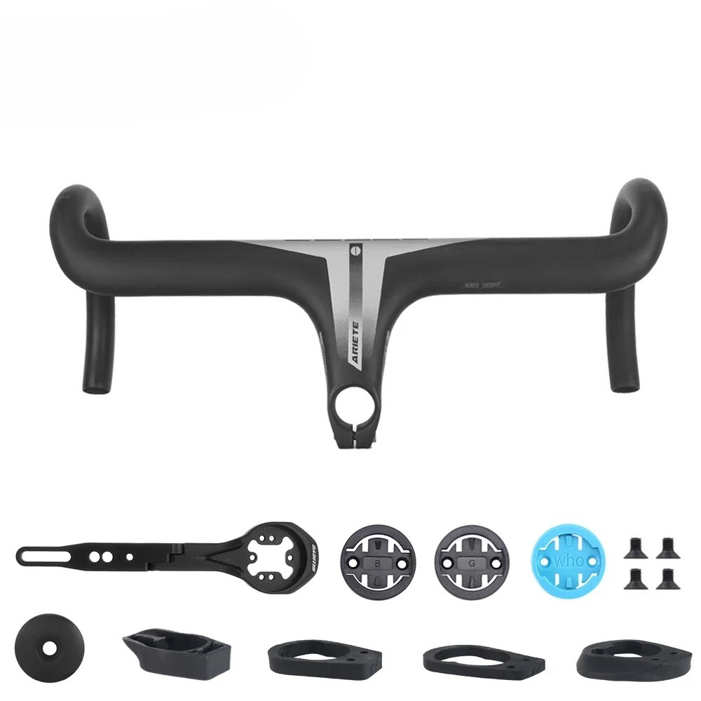 Carbon Road Bicycle Handlebar Full Internal Cable with Computer Holder