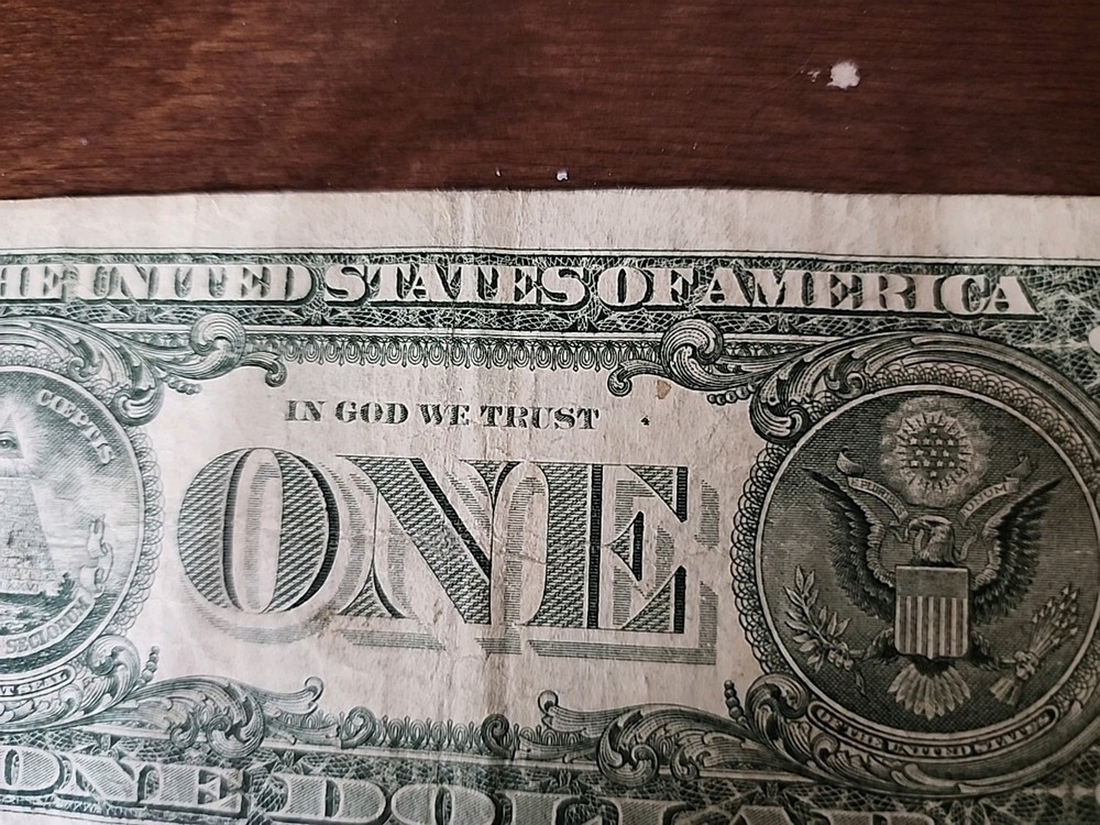 1988 A Web Press Note Dollar Bill.