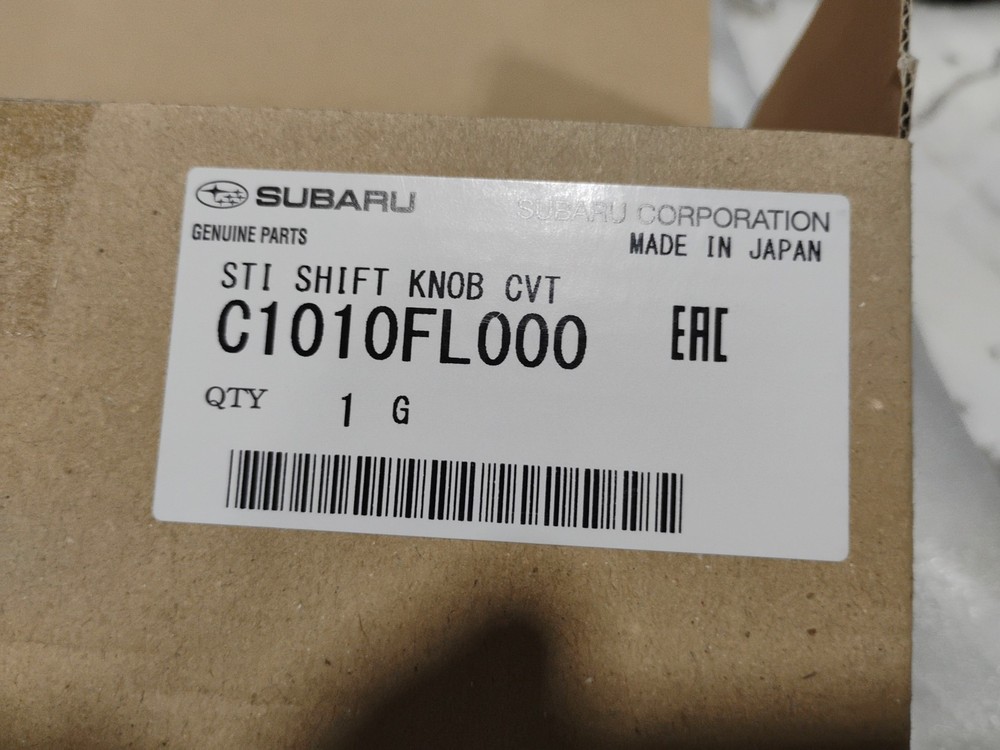 STI Shift Knob Cvt