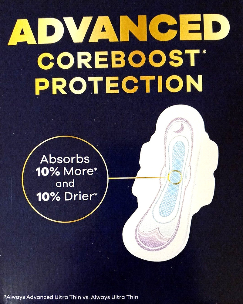 Always Ultra Thin Advanced Protection (4x Protection System) 76 Pads Size 4