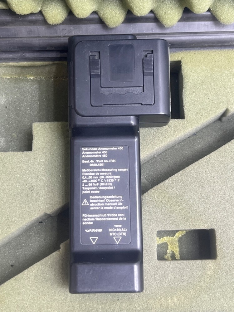 testo 450 Second - Anemometer Meter Temperature and Humidity Probe