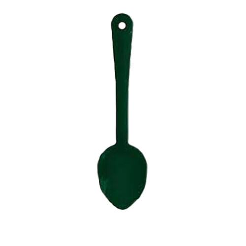 Thunder Group PLSS111GR 11" Green Polycarbonate Solid Serving Spoon - 1 Doz
