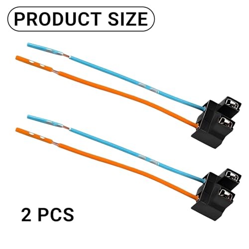 2PCS H7 Bulb Socket, Bulb Socket Harness Extension Kit, Replacement of Pure