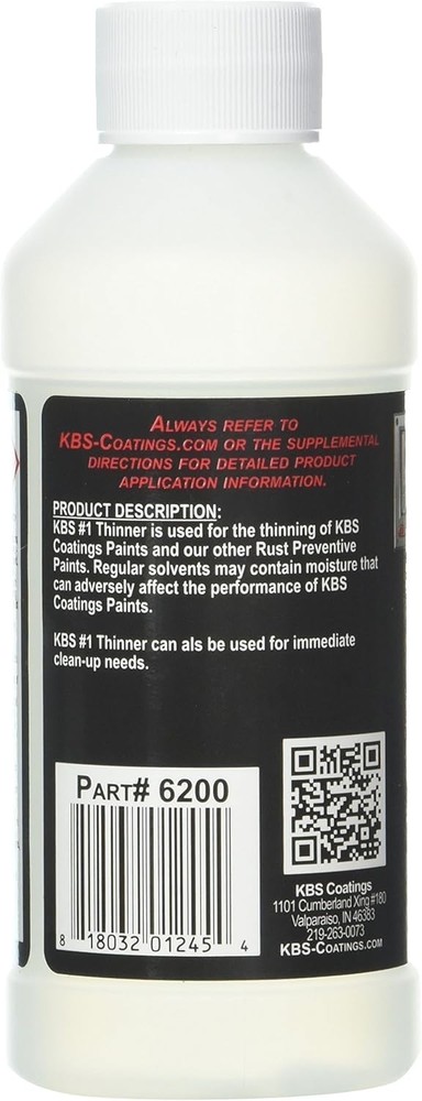 KBS Coatings #1 Thinner – 8 oz (6200)