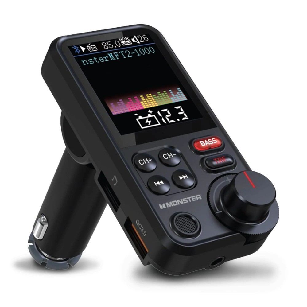 18W Bluetooth FM Transmitter with QC 3.0 Fast Charging