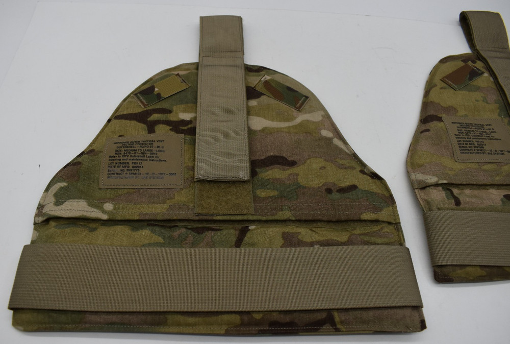 (SET) US Army Improved Outer Tactical Vest Deltoid Protector SIZE MEDIUM-LARGE