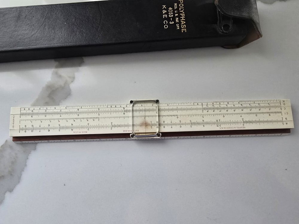 Keuffel & Esser K&E Polyphase Slide Rule 4053-3