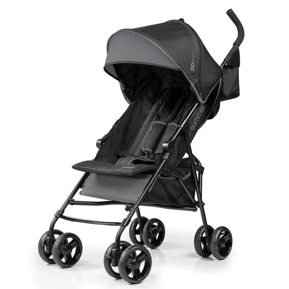 Summer Infant 3D Mini Convenience Stroller Lightweight Stroller Compact - Grey