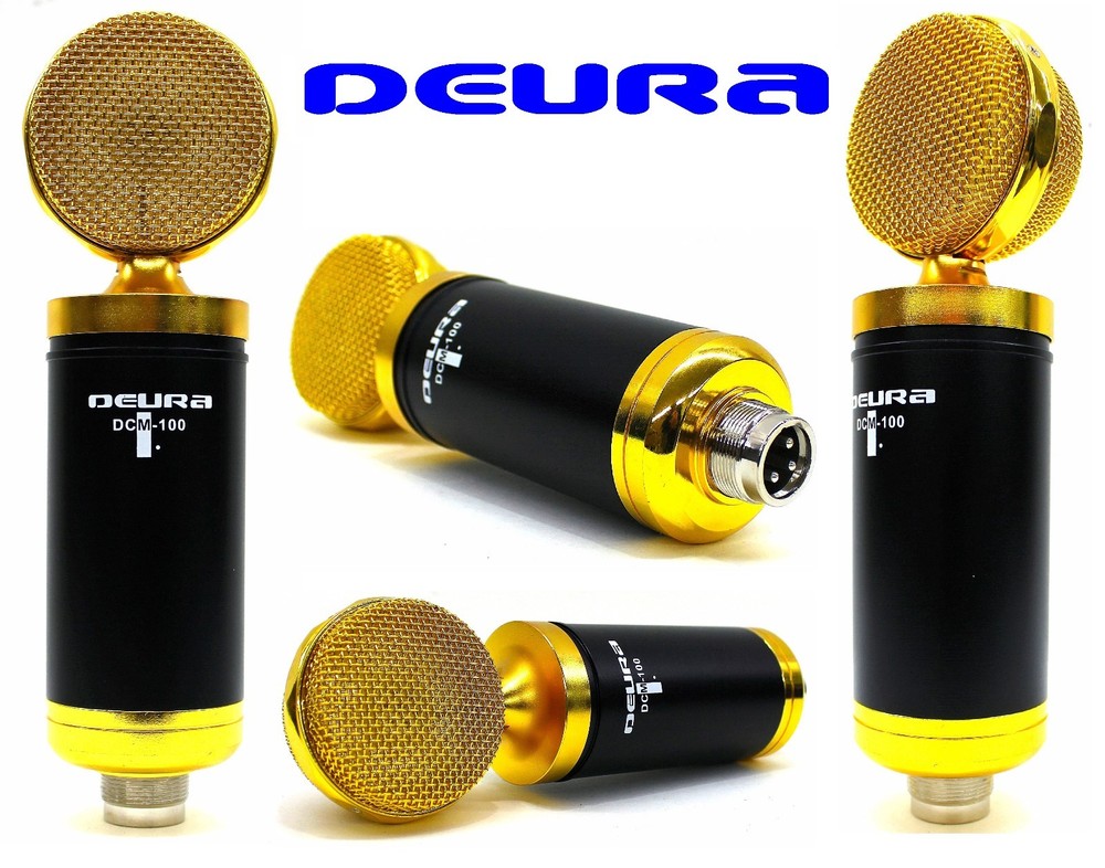 DEURA DCM-100 Large Diaphragm Phantom Power Studio Condenser BEST Microphone
