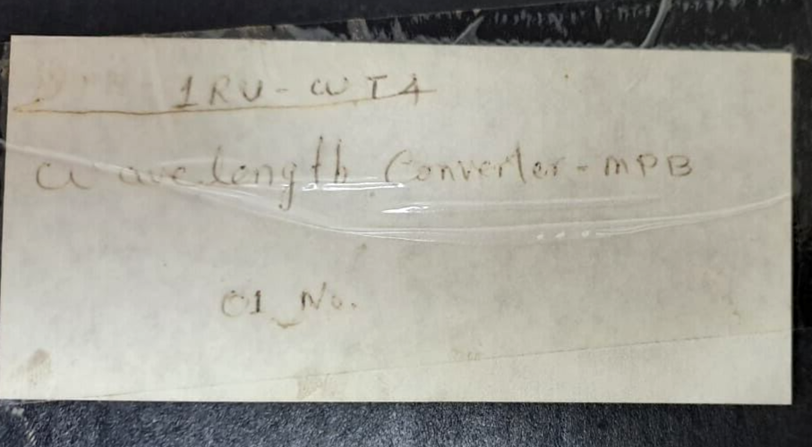 MPB COMMUNICATION 1RU-WT4 WAVELENGTH CONVERTER