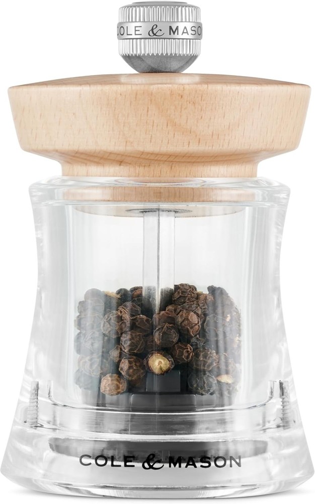 Cole & Mason Holborn Acrylic - Compact Hand Grinder -Pepper Mill