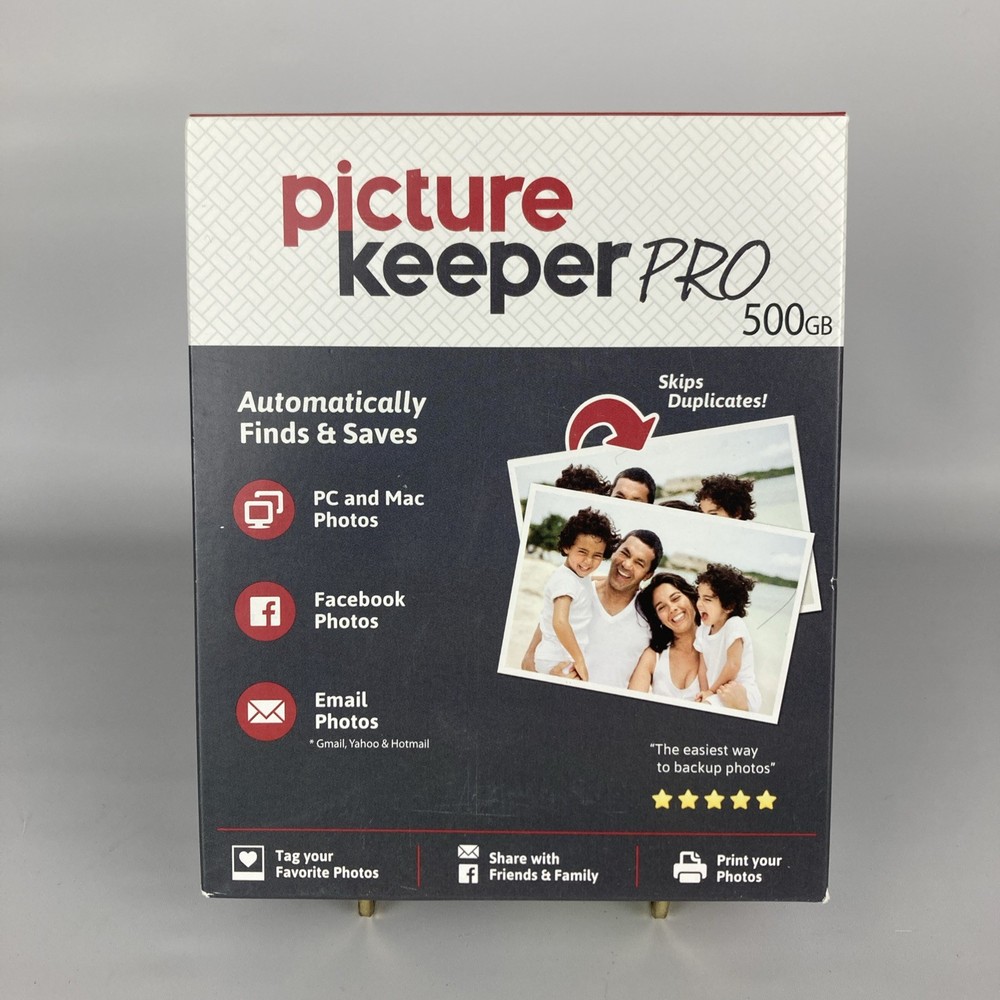 Picture Keeper Pro 500GB External USB Backup Storage Drive