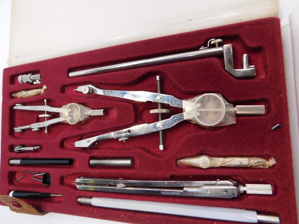 Central Instrument Co. Drafting Precision Drawing Set 595 K