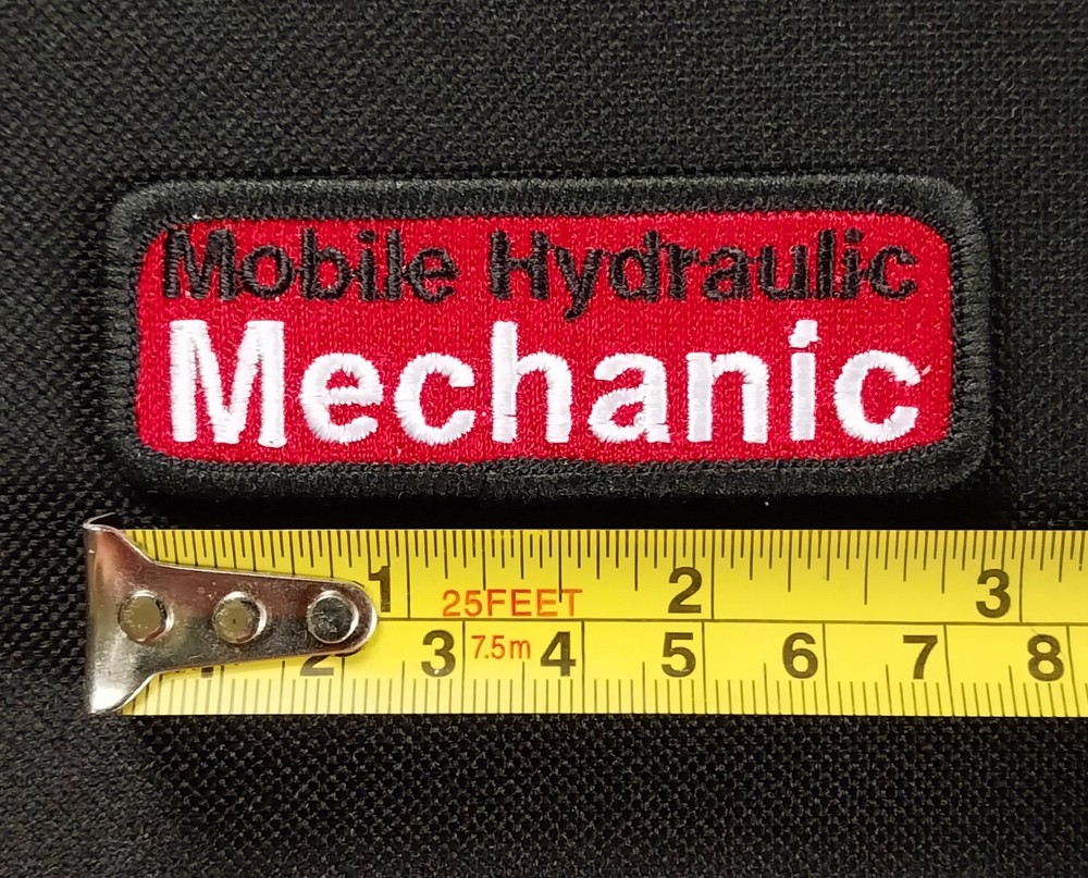 Embroidered PATCH ~ Mobile Hydraulic MECHANIC
