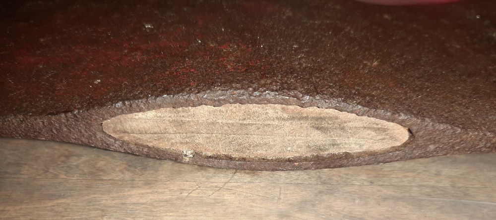 DOUBLE BIT AXE HEAD VINTAGE RED PAINT 3LBS 10OZ