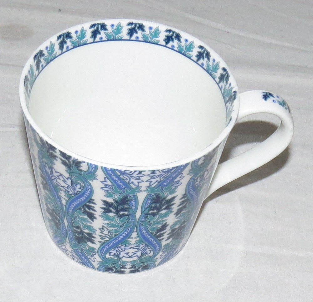 Heritage 4 inch Ceramic Mug - Blue Paisley pattern - Excellent