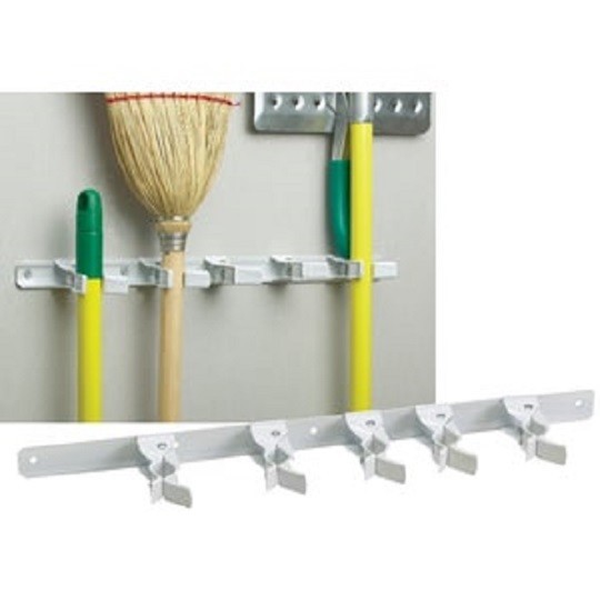 (1)-Rust-Resistant White Adjustable 5-Spring Clip Organizer 209813