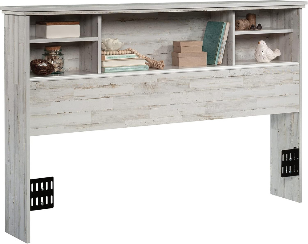 River Ranch Full-Queen Headboard, White Plank Finish