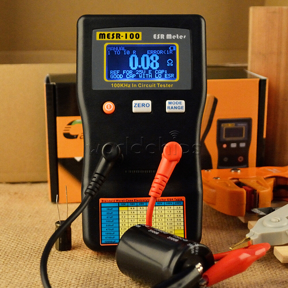 MESR-100 ESR Capacitance Ohm Meter Capacitance Internal Resistance Circuit Meter