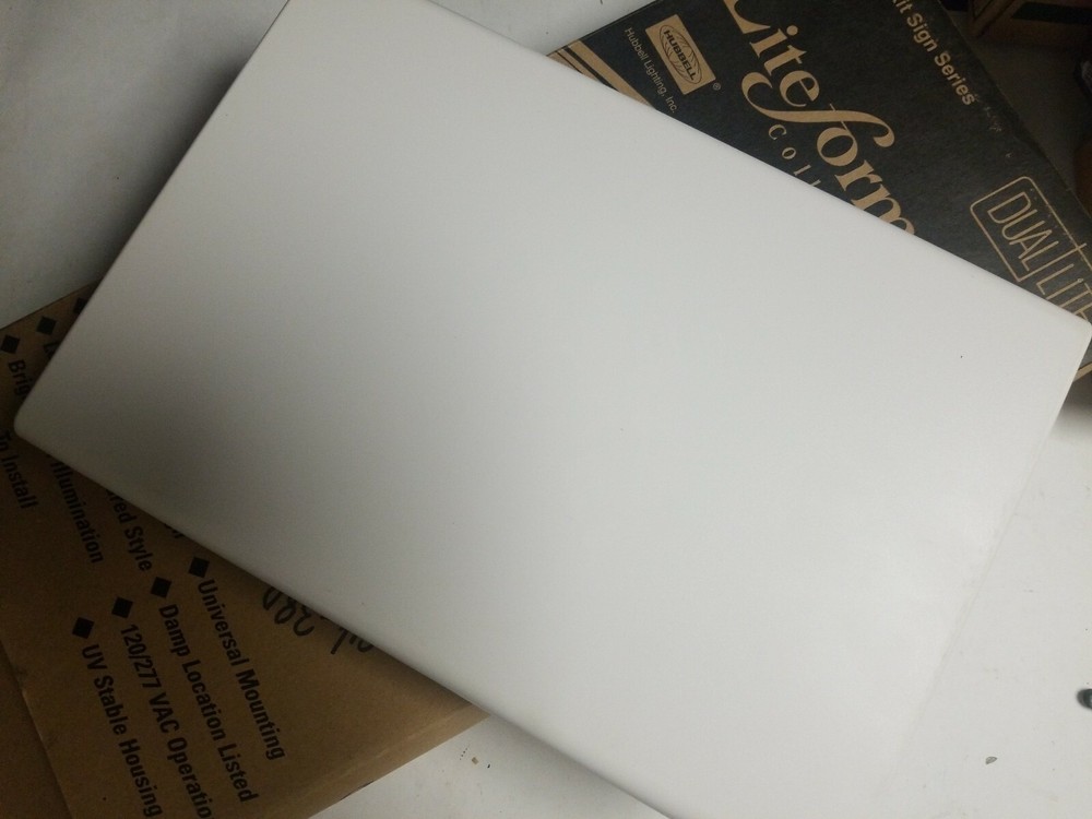 Hubbell Exit Sign, EXIT, Dual Lite LED Exit Sign LUXRWV11 120/277v