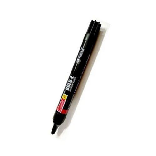 Black Bold E Permanent Marker Pen Waterproof Quick Dry for Multi Surface Use