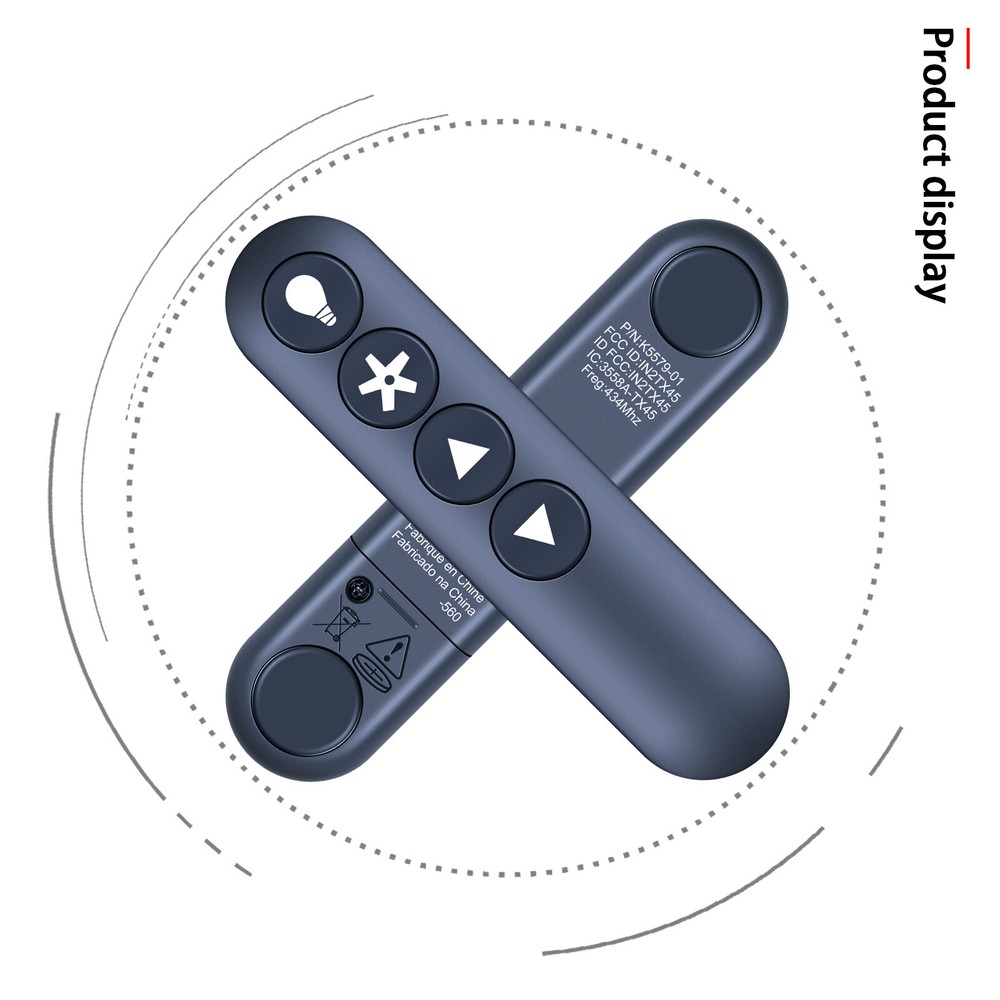 Remote Control For Hunter Fan Replacement Handheld Ceiling Fan - Black K5579-01