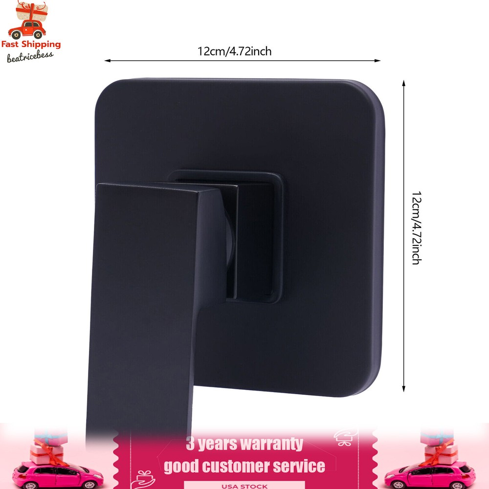 Single-function Shower Mixing Valve Wall Mount Black Shower Handle Valve Kit