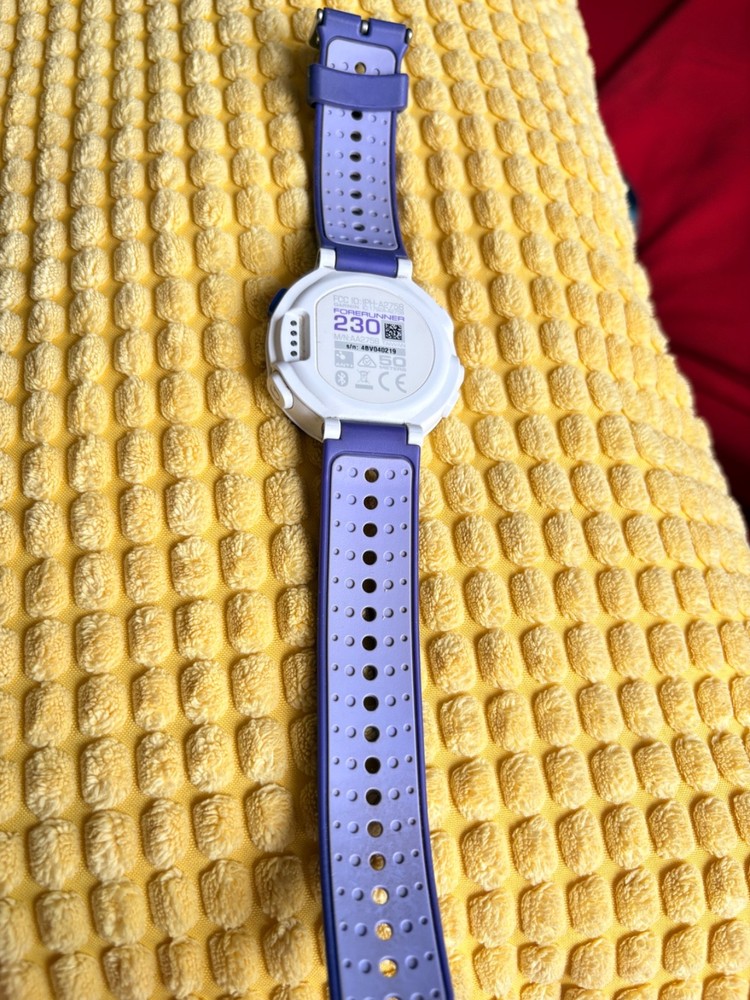 Garmin Forerunner 230 GPS Running Watch Purple Bluetooth ANT Plus Tested