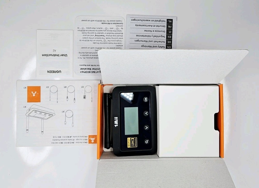 1Mii B03Pro+ Bluetooth 5.3 Transmitter Receiver LDAC Long Range TV Audio