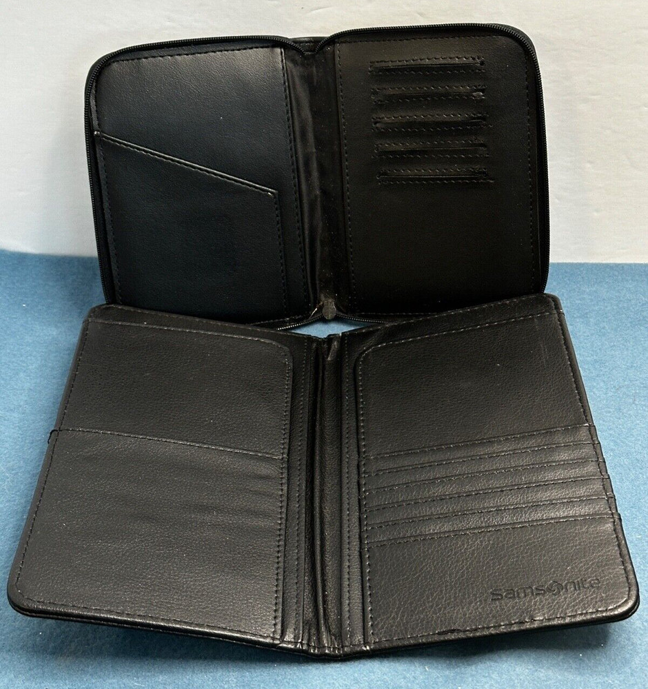 2 Samsonite Leather Travel Wallets