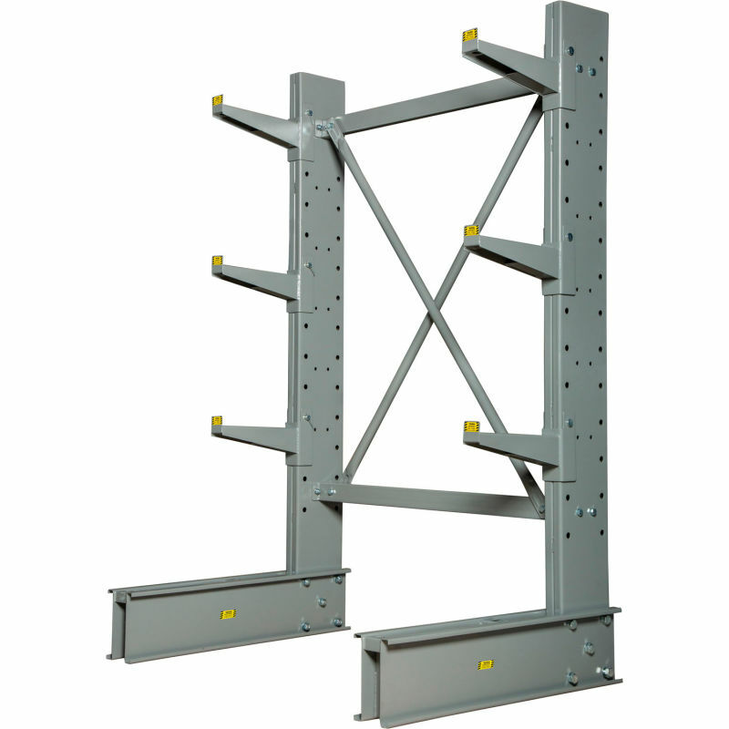 NEW! Cantilever Rack Single Sided Starter Unit Medium Duty-48" W With 2" Lip!!