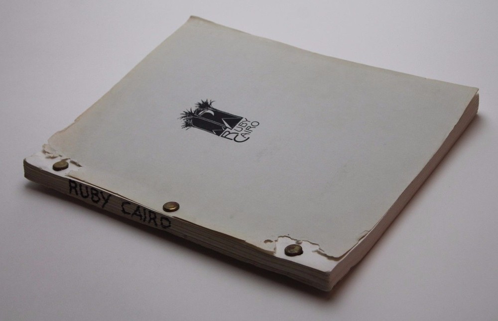 RUBY CAIRO / Robert Dillon 1991 Screenplay, LIAM NEESON suspicious plane crash