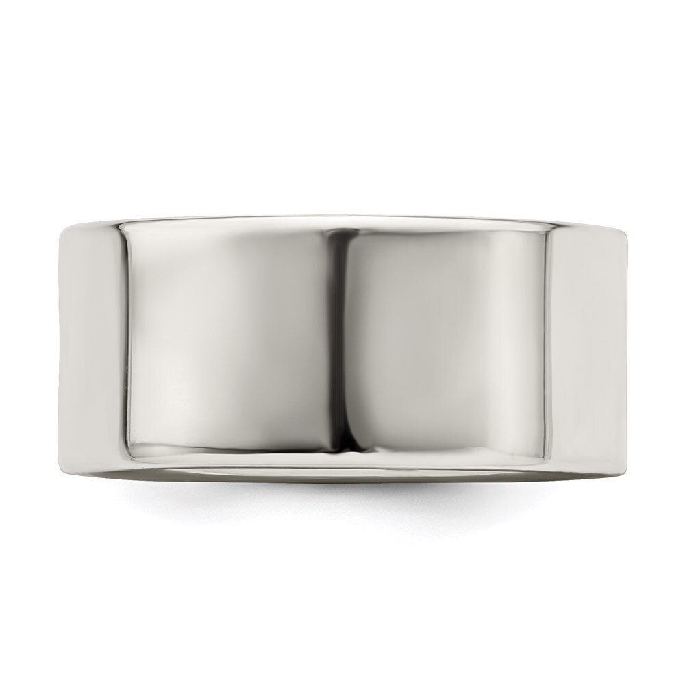 Sterling Silver 9mm Lightweight Flat Size 12 Band Ring