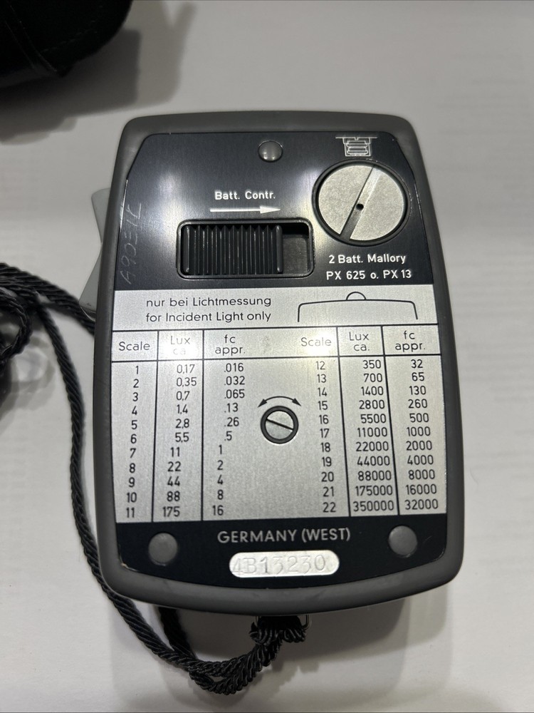 Gossen Luna Pro Light Meter ASA Leather Case Germany Untested