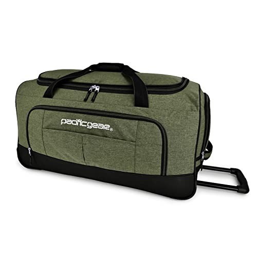 Duffel Bag with Rolling Wheels 30-Inch Green