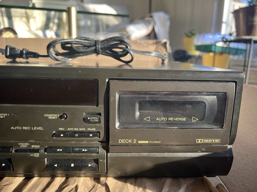 Technics dual cassette deck RS-TR170. Tested Works