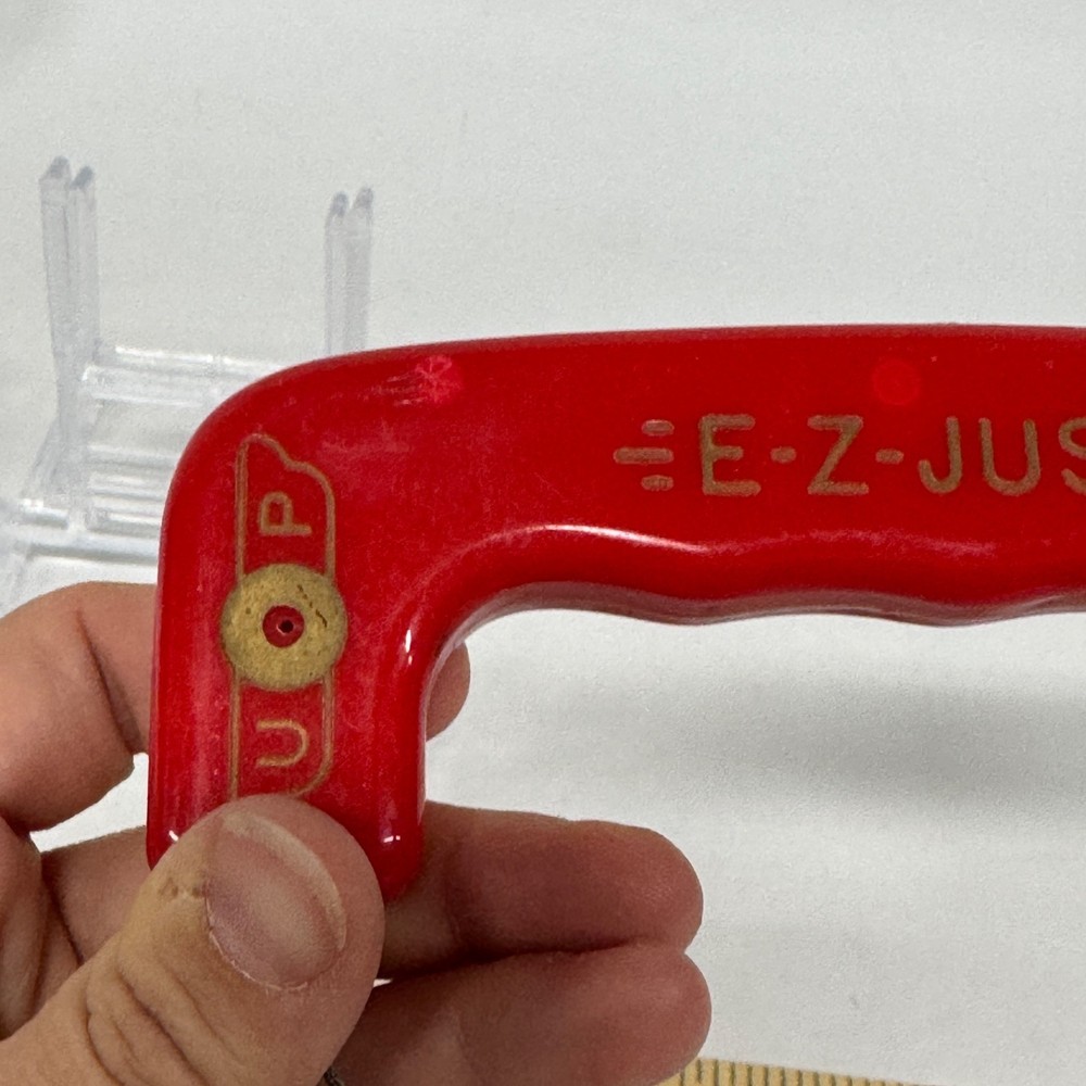 Vintage E-Z-JUST Control Line Model Airplane Handle Red 5" Throw