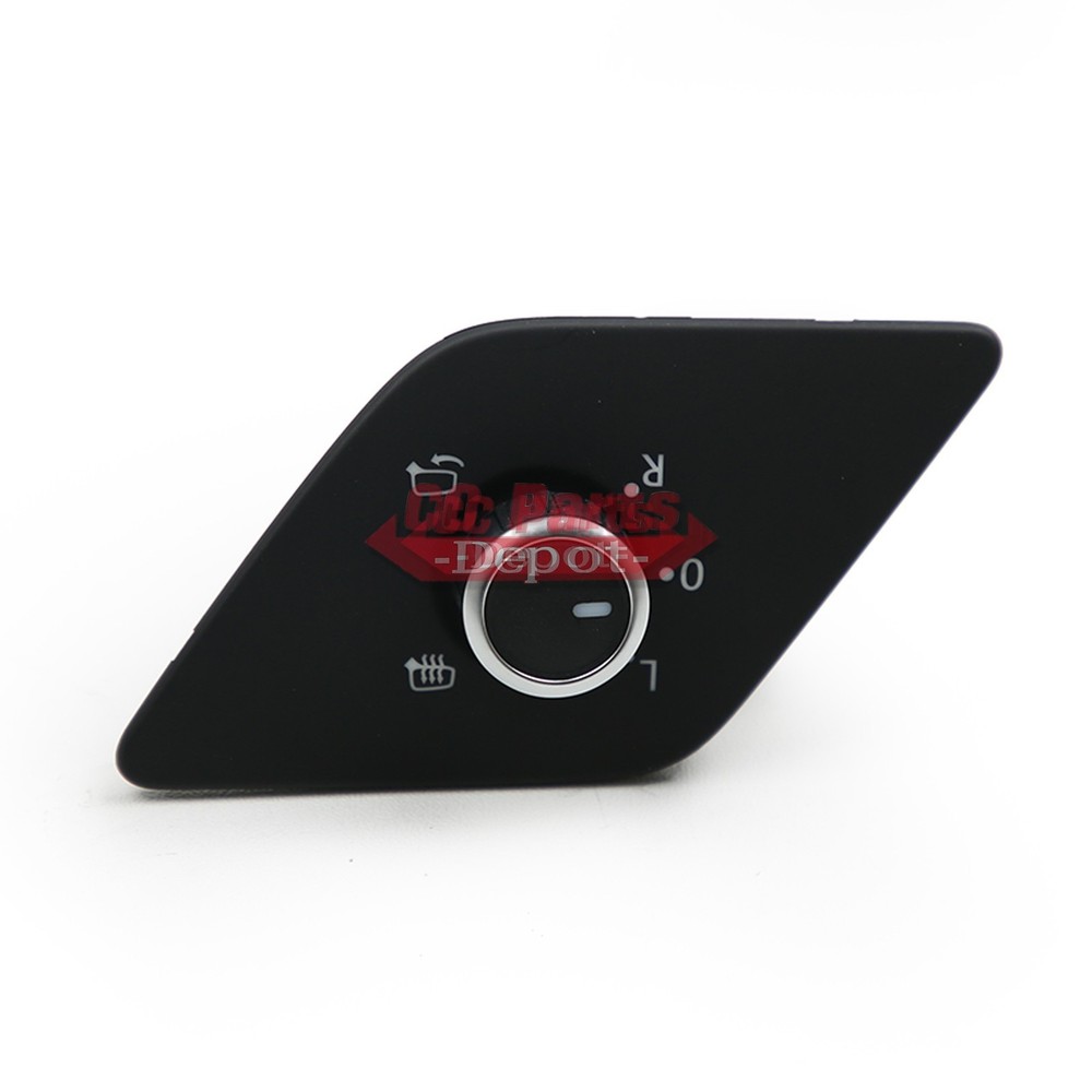 Chrome Side Mirror Folding Switch Knob With Heating Fit For VW 2011-14 Jetta MK6