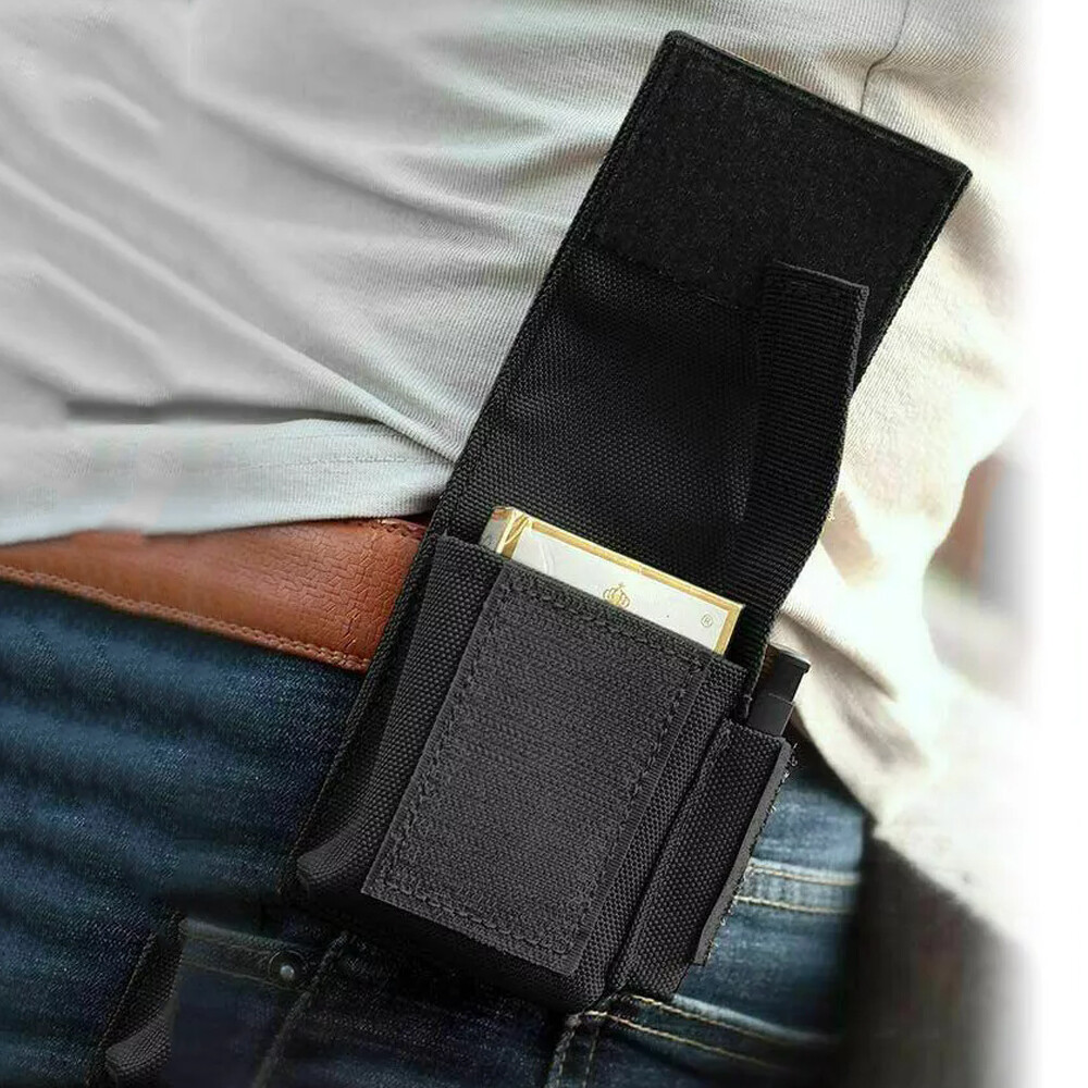 US Tactical Cigarette Pouch Molle Small Tools Bag Battery Cigarette Case Utility