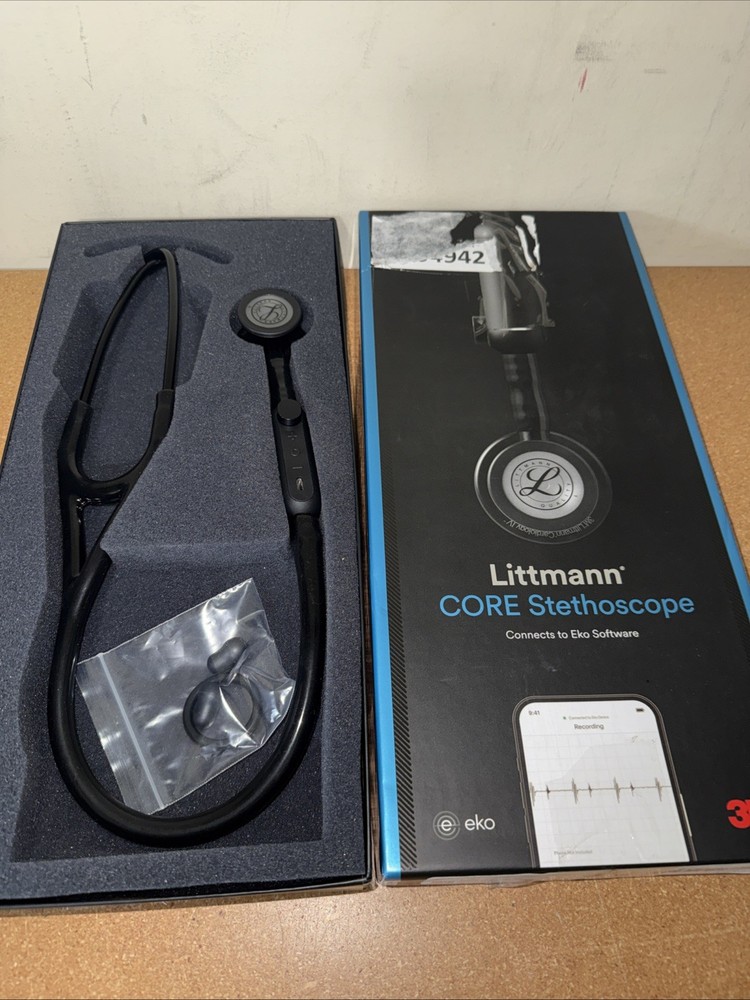 3M Littmann CORE Digital Stethoscope BLACK - New Open Box, Missing Charger