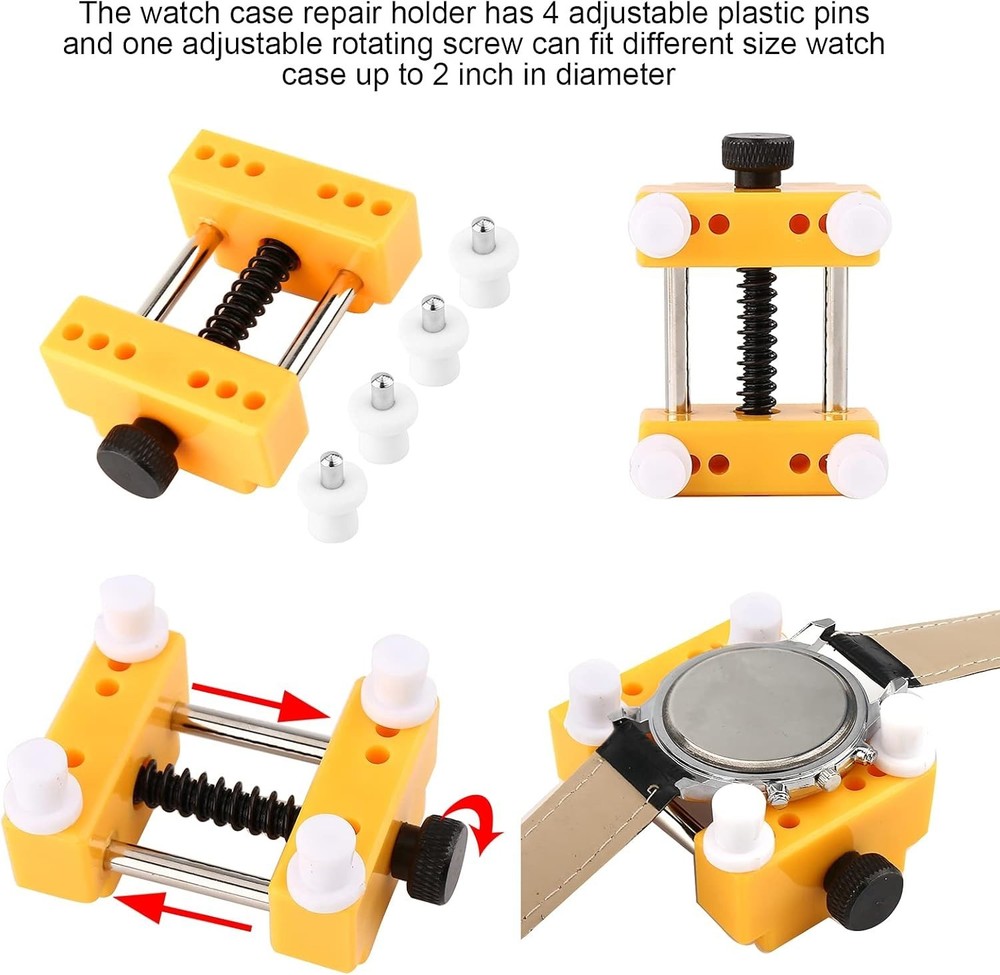 Professional 9PCS Watch Battery Replacement Kit - Durable Tools for Easy Repairs