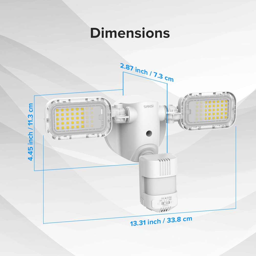 10000lm Outdoor Lights LED Motion Sensor with Remote Control 90W Wall Floodlight