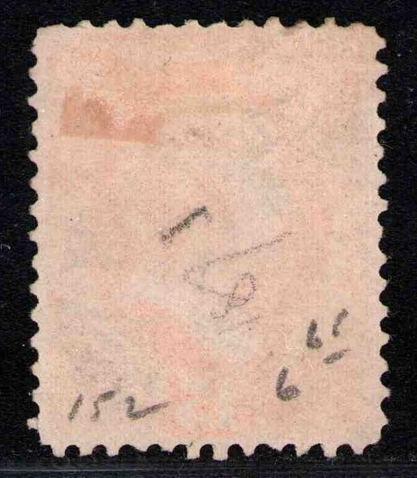 1870 US SC 152 15c Bright Orange, Daniel Webster - Used w/ VF Centering