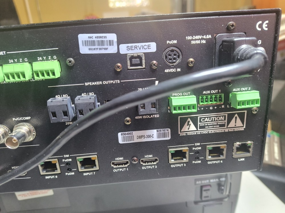 Crestron DMPS-300-C AV 7x4 Matrix Switch. Professional Presentation System Works