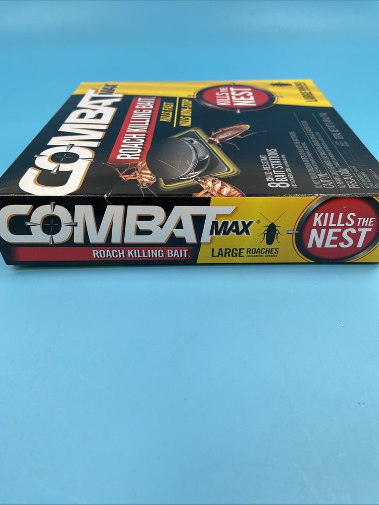 Combat MAX ROACH KILLING BAIT Kills Fast Kills Non-Stop LARGE ROACHES 8 Bait