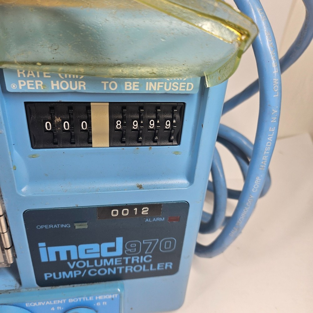 Imed 970 Volumetric Pump Controller Vintage UNTESTED AS-IS