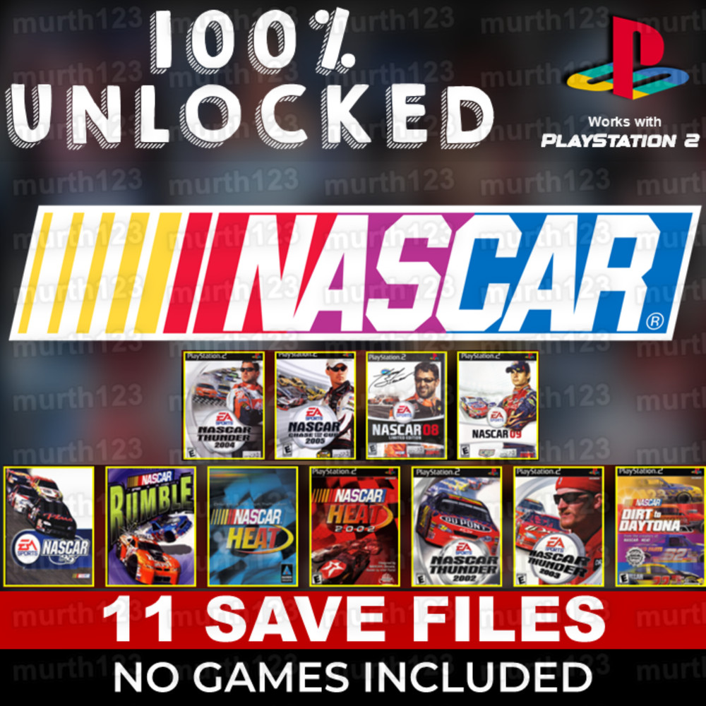 NASCAR Racing PS2 Save Files