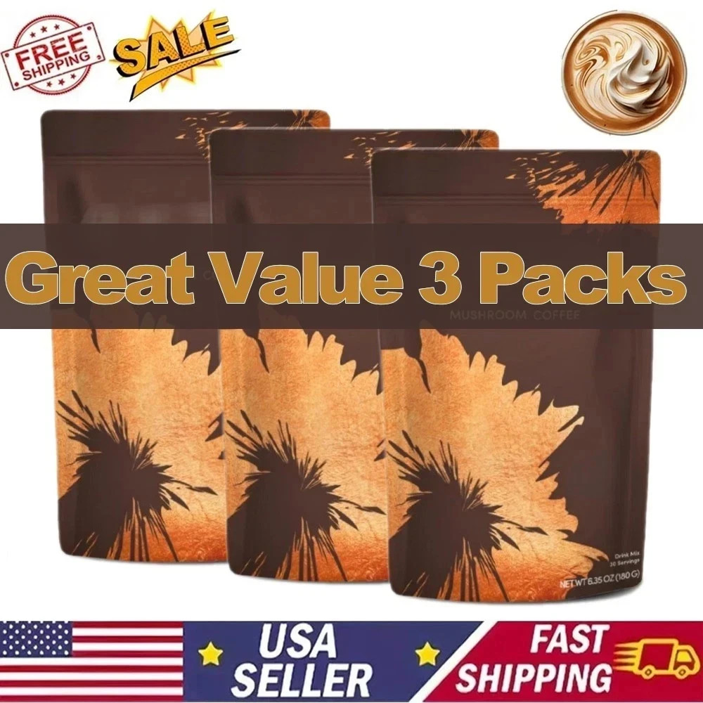 3 PACK Mushroom Coffee 100% Authentic FREE SHIPPING