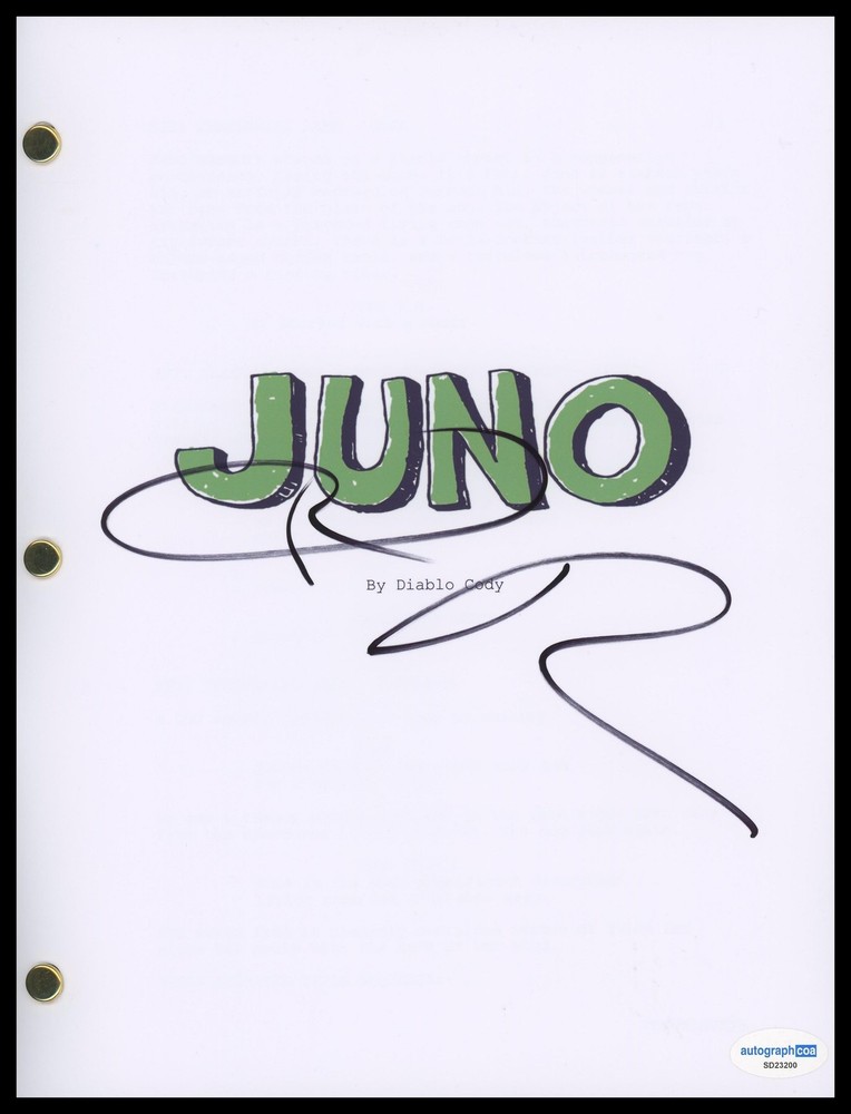 Jason Reitman "Juno" Director AUTOGRAPH Signed Complete Script Screenplay ACOA