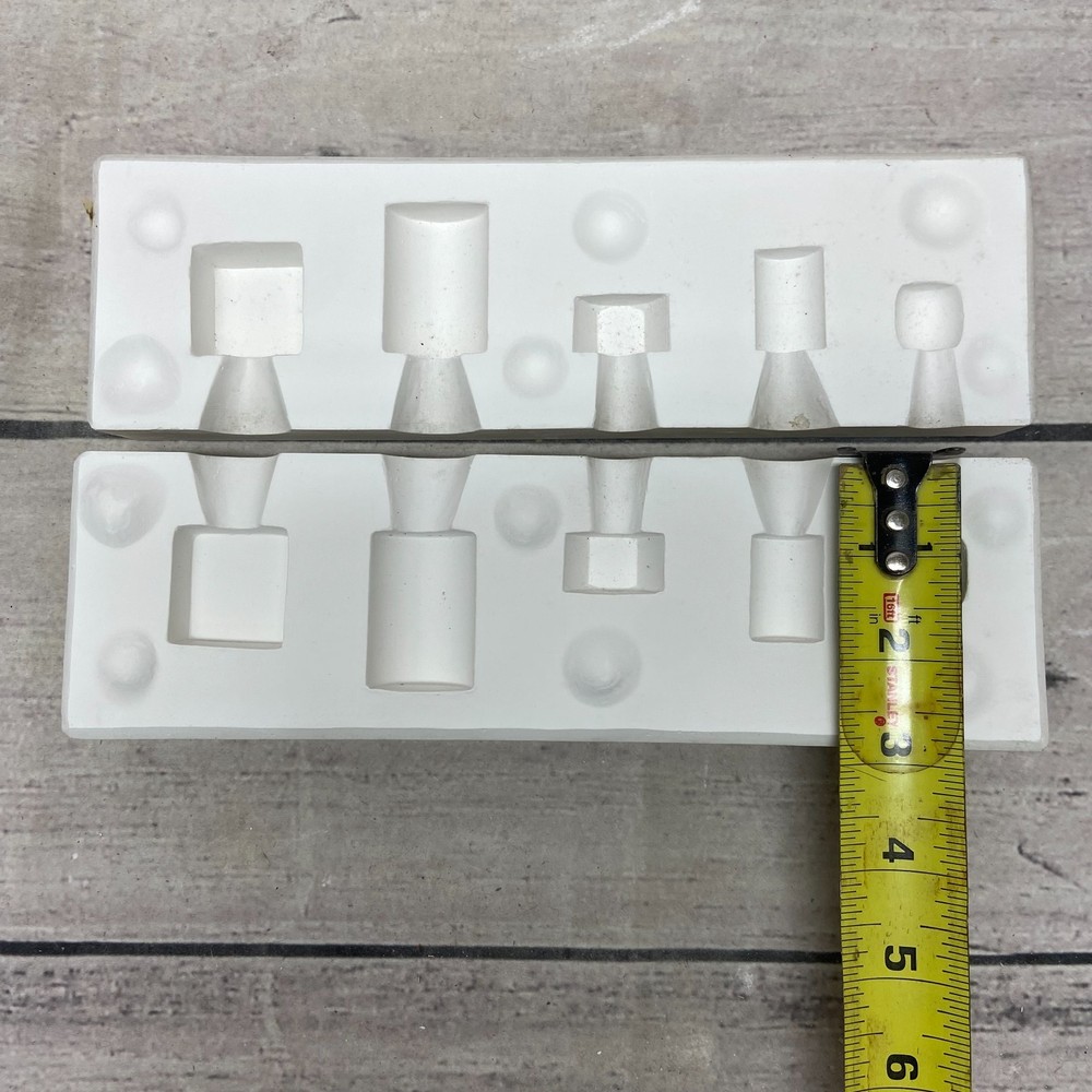 Vintage 1976 Garrard Ceramic Casting Mold Large Beads Macrame #430